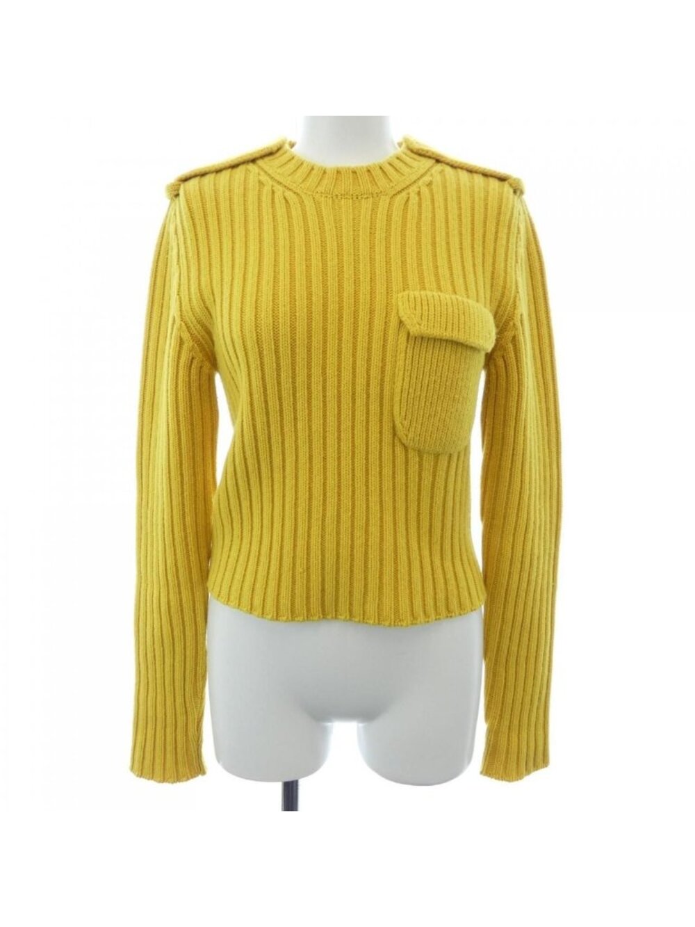 Prada Knit Top Cashmere Yellow